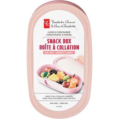 President's Choice Kids' Snack Box Lunch Container - Pink 1 ea, $7.00/1ea