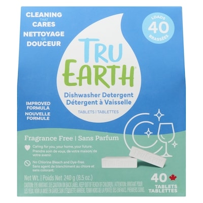 Tru Earth Dishwasher Detergent Fragrance-Free 40 ea, $0.32/1ea