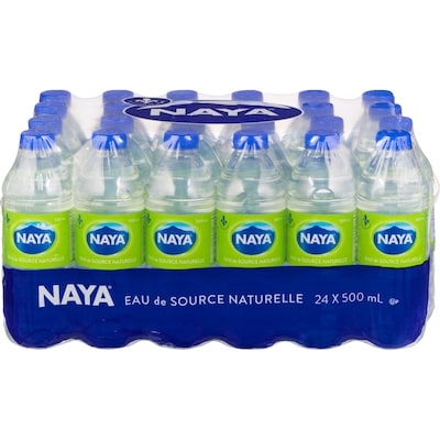 Naya Eau de source naturelle 24x500.0 ml, 0,05 $/100ml