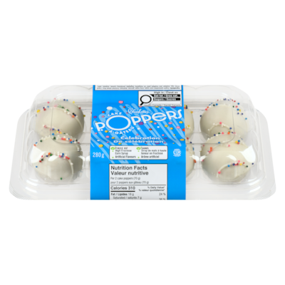 Charlotte's Gâteaux Poppers de célébration 280 g, 2,32 $/100g