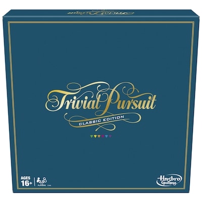 Hasbro Classic Edition Board Game for Adults and Teens, Trivia Game for 2-6 Players 1 ea, $37.00/1ea
