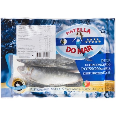 Patella Do Mar Deep Frozen Fish Sardines 750 g, $1.07/100g