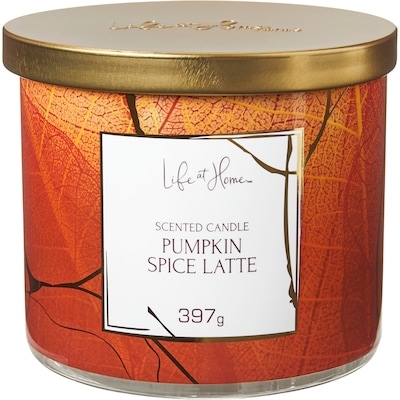 Life at Home Pumpkin Spice Latte Scented Candle 1 ea, $12.00/1ea