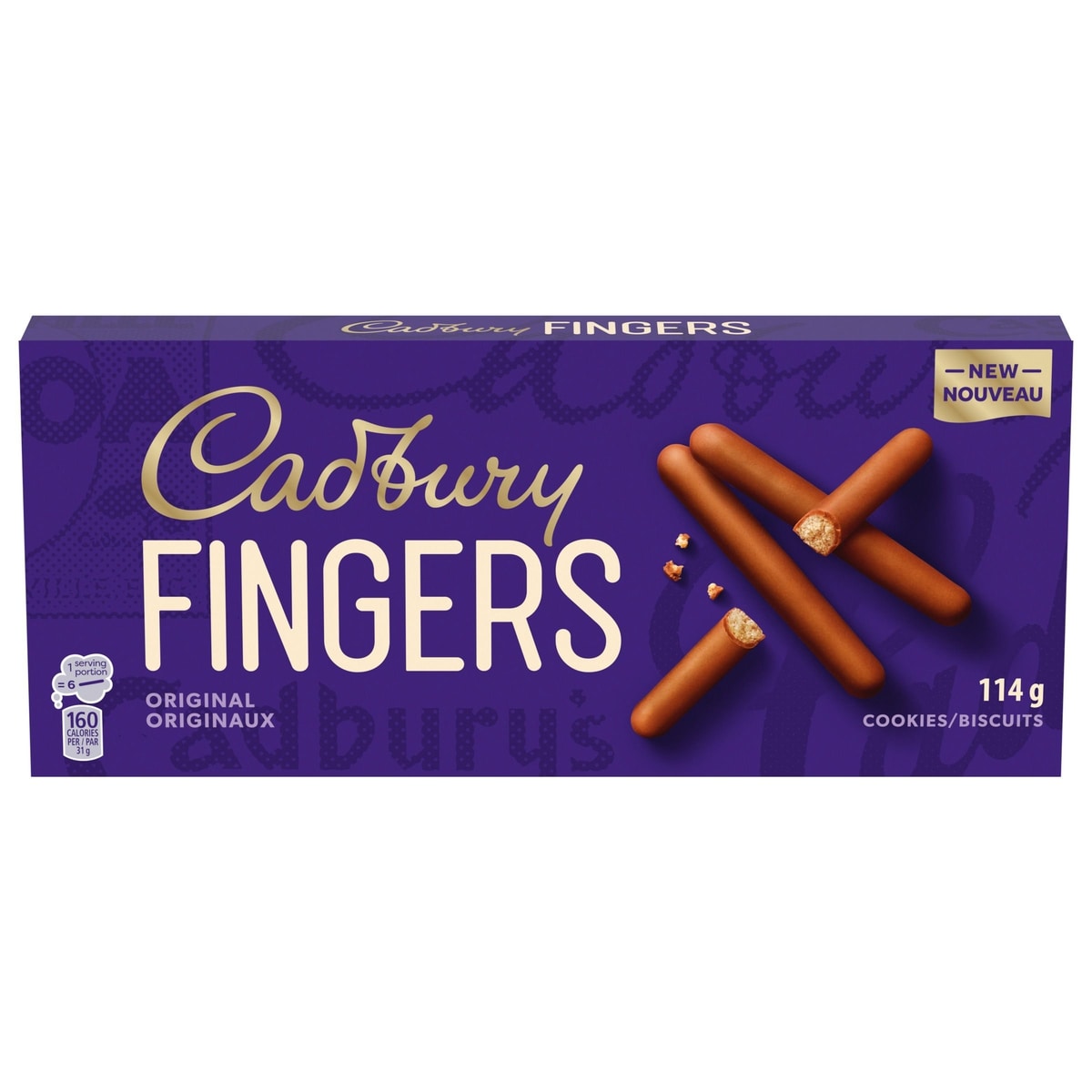 Cadbury Fingers Original, Chocolatey Cookie Biscuits, Sweet treat 114 g, $4.38/100g