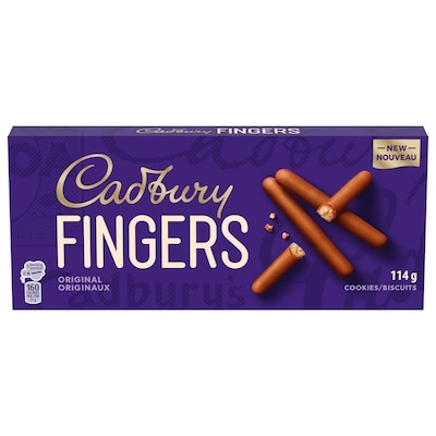 Cadbury Fingers Original, Chocolatey Cookie Biscuits, Sweet treat 114 g, $3.95/100g