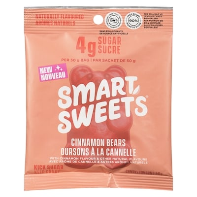 Smart Sweets Cinnamon Bears 50 g, $8.00/100g