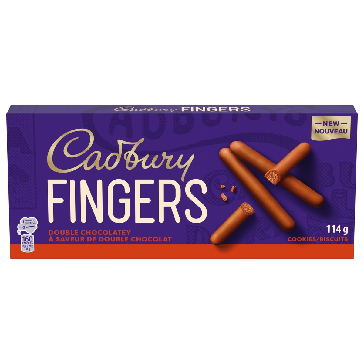 Cadbury FINGERS Double Chocolatey 114 g, $4.38/100g