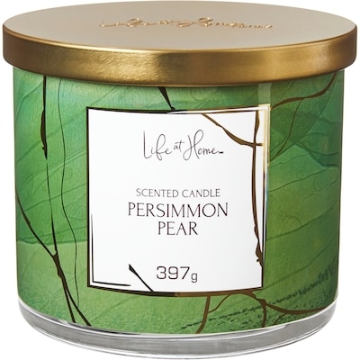 Life at Home Persimmon Pear Scented Candle 1 ea, $16.00/1ea