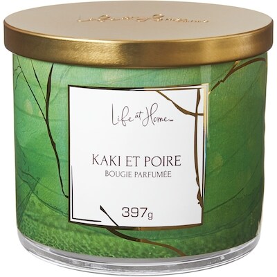 Life at Home Bougie parfumée poire kaki 1 ea, 16,00 $/1ch