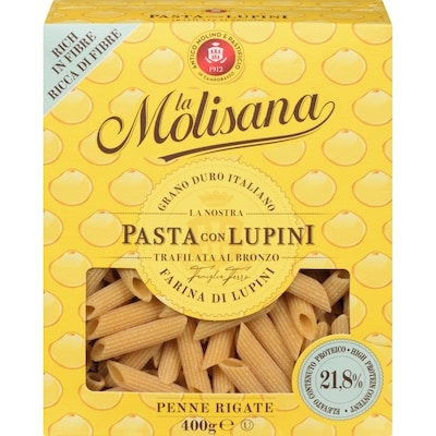 Molisana Lupini Pasta Penne Rigate 20 400 g, $0.75/100g