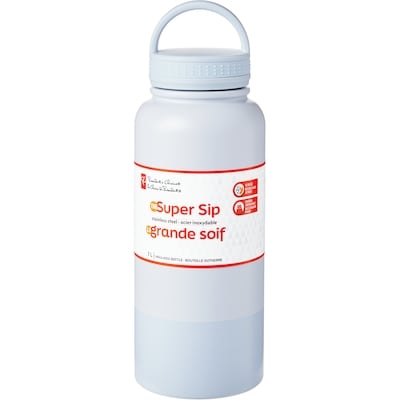 President's Choice The Super Sip Insulated Bottle - Blue 1 ea, $17.00/1ea