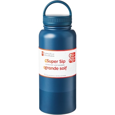 President's Choice The Super Sip Insulated Bottle - Navy 1 ea, $22.00/1ea