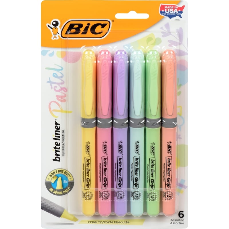 Brite Liner Grip Pastel Highlighter