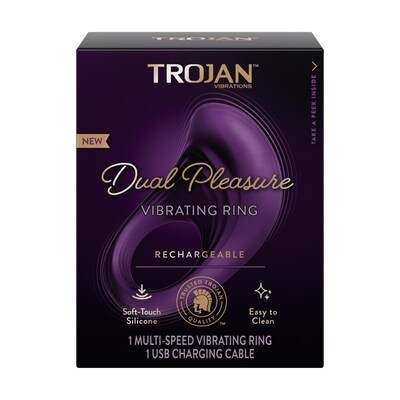 Trojan Double Plaisir Anneau Vibrateur 1 ea, 37,49 $/1ch