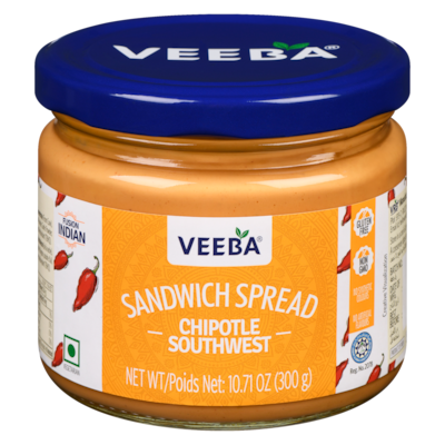Veeba Sandwich Spread, Chipotle Southwest 300 g, $1.60/100g