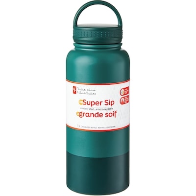 President's Choice The Super Sip Insulated Bottle - Green 1 ea, $22.00/1ea