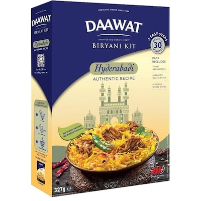 Daawat Hyderabadi Biryani Kit 0.327 kg, $0.92/100g