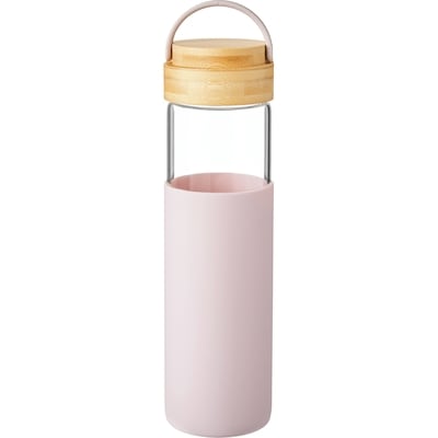 Bouteille en verre L’élégante – rose