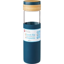 The Sleek Sip Glass Bottle - Navy