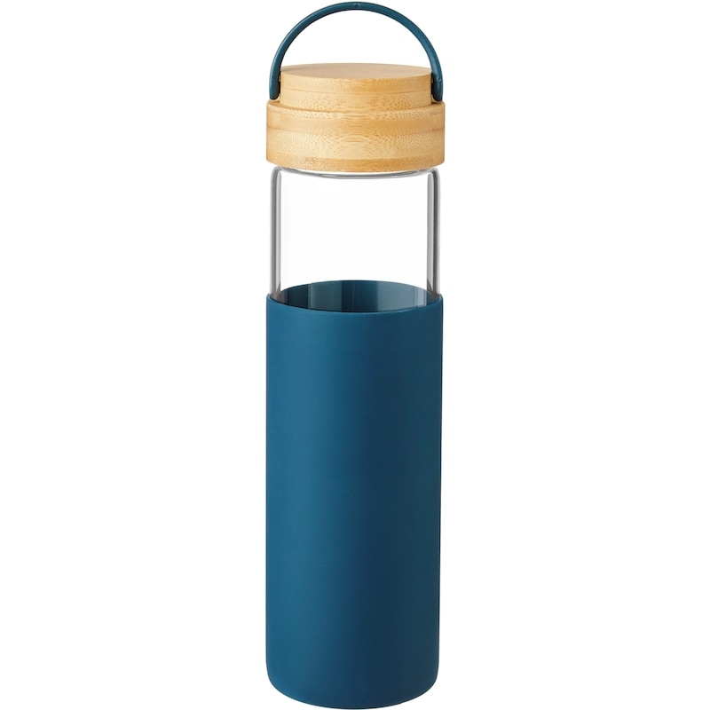 The Sleek Sip Glass Bottle - Navy