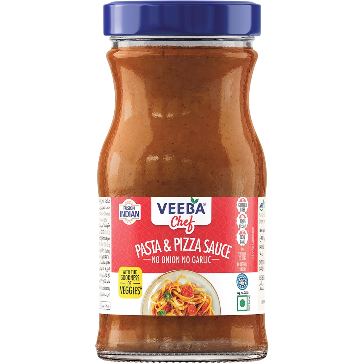 Veeba Pasta & Pizza Sauce, No Onion No Garlic 400 g, $1.12/100g
