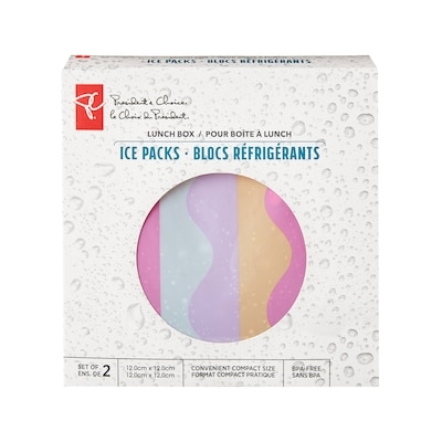 President's Choice Lunch Box Ice Packs 2 Piece Set - Waves 1 ea, $5.00/1ea