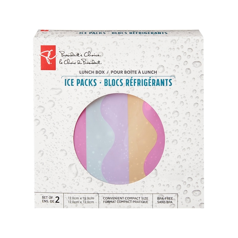 Lunch Box Ice Packs 2 Piece Set - Waves