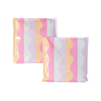 Lot de 2 sacs réfrigérants pour boîte à lunch – vagues