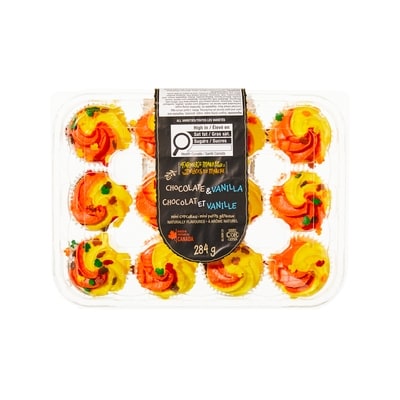 Farmer's Market Chocolate and Vanilla Mini Cupcakes 284 g, $1.76/100g