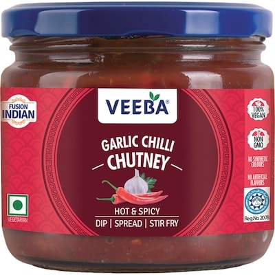 Veeba Chutney, Garlic Chilli 320 g, $1.72/100g