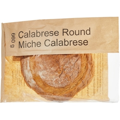 null Pain rond calabrese 660 g, 0,68 $/100g