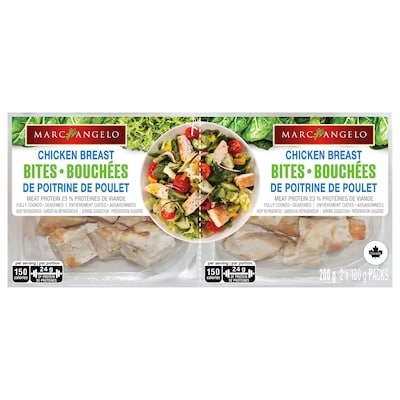 Marc Angelo Bouchées de poitrine de poulet, entièrement cuites 200 g, 4,00 $/100g