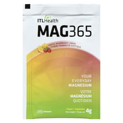 Itl Health Mag365 Your Everyday Magnesium Exotic Raspberry Lemon 4 g, $24.75/100g