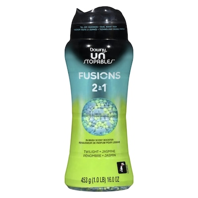 Downy Unstopables Fusions In-Wash Laundry Scent Booster Beads, Twilight and Jasmine Scent, 2-in-1 All Day Freshness 453 g, $3.97/100g