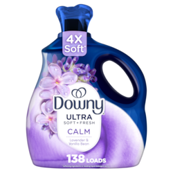 Ultra Soft Plus Fresh Fabric Softener Liquid, Calm, Lavender and Vanilla Bean, 138 Lds
