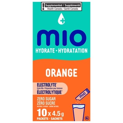 MiO Hydrate Orange Electrolyte Drink Mix 45 g, $7.22/100g