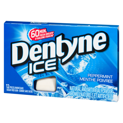 Ice gomme sans sucre menthe poivrée