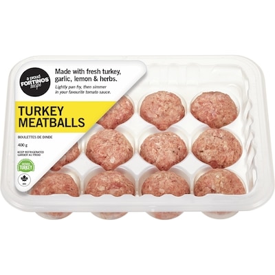 Fortinos Turkey Meatballs 400 g, $2.12/100g