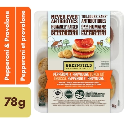 Greenfield Natural Meat Co. Pepperoni & Provolone Lunch Kit 78 g, $5.77/100g