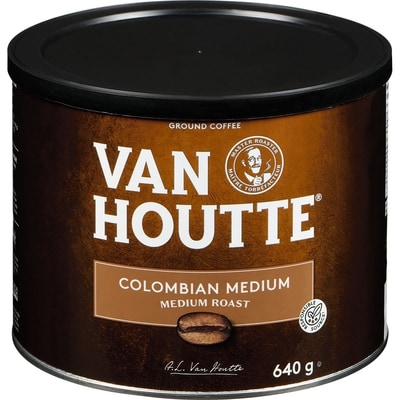 Van Houtte Ground Coffee Colombian Medium Medium Roast 640 g, $4.69/100g