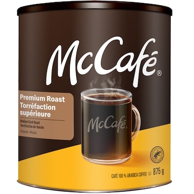 McCafé Café 100 % arabica torréfaction supérieure torréfaction mi-foncée 875 g, 3,77 $/100g
