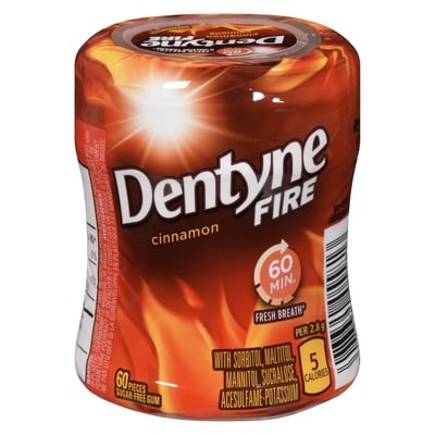 Dentyne Fire Sugar-Free Gum Cinnamon 60 ea, $0.08/1ea