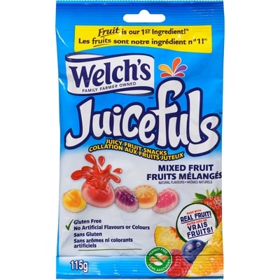 Welch's Juicefuls Juicy Fruit Snacks Mixed Fruit 115 g, $3.03/100g