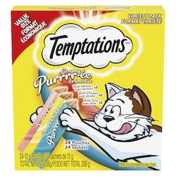 Treats For Cats Creamy Purrrr-Ée Value Size Variety Pack