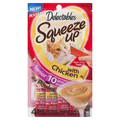 Squeeze Up Treats For Cats With Chicken Senior 10 Yrs+