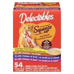 Squeeze Up Handheld Lickable Treat For Cats Non-Seafood Recipe Variety Pack
