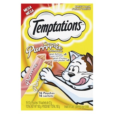 Gâteries pour chats purrrr-ée crémeuse méga format variété
