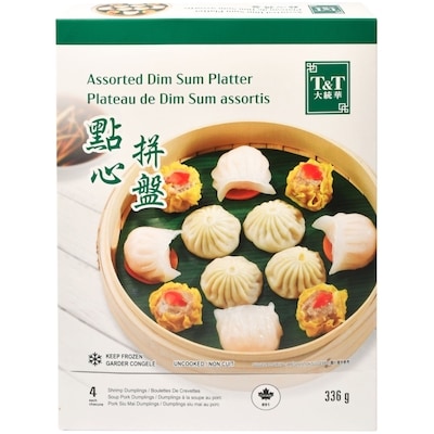 T&T Plateau de Dim Sum assortis 336 g, 2,08 $/100g