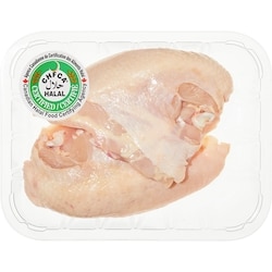 Halal Chicken Breast, Bone-In Skin-On