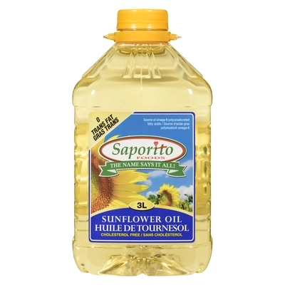 Saporito Huile de Tournesol 3 l, 0,48 $/100ml